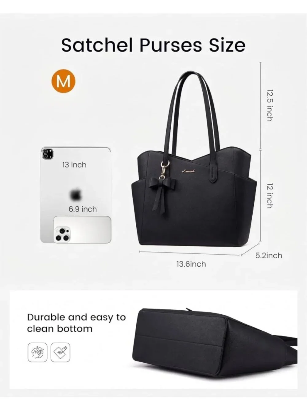 Stylish Small Tote Purse for Women, Structured PU Leather Handbag, 2026 Fashion
